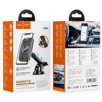 HOCOเครื่องชาร์จไร้สายรถยนต์Car wireless charger “CA75 Magnetic” dashboard and air outlet