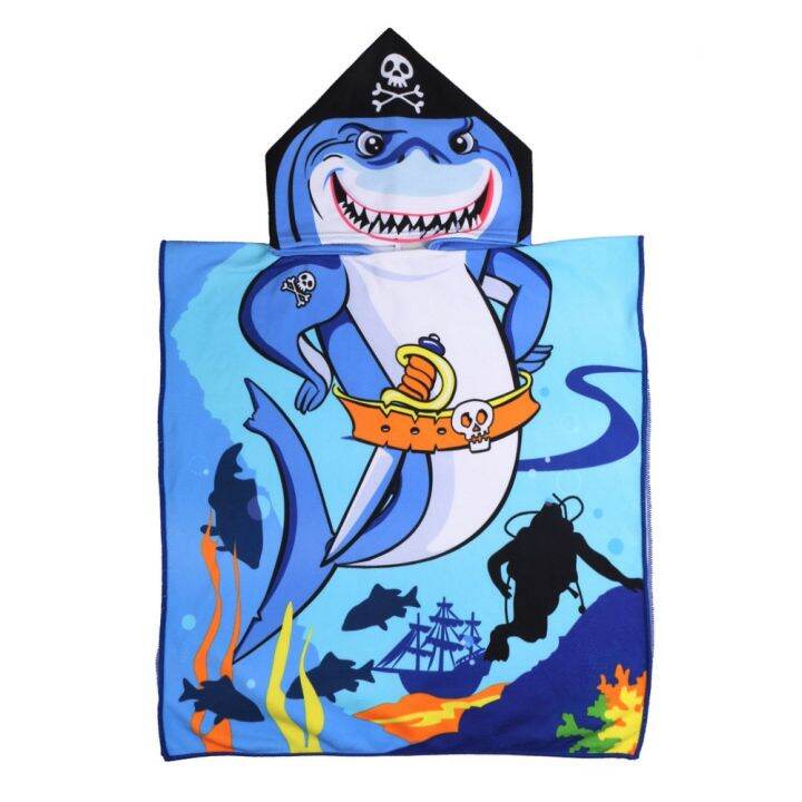 baby-hooded-cloak-swim-towels-boys-girls-swimming-bath-towel-kids-beach-poncho-microfiber-infant-bathing-wrap-cartoon-bathrobe