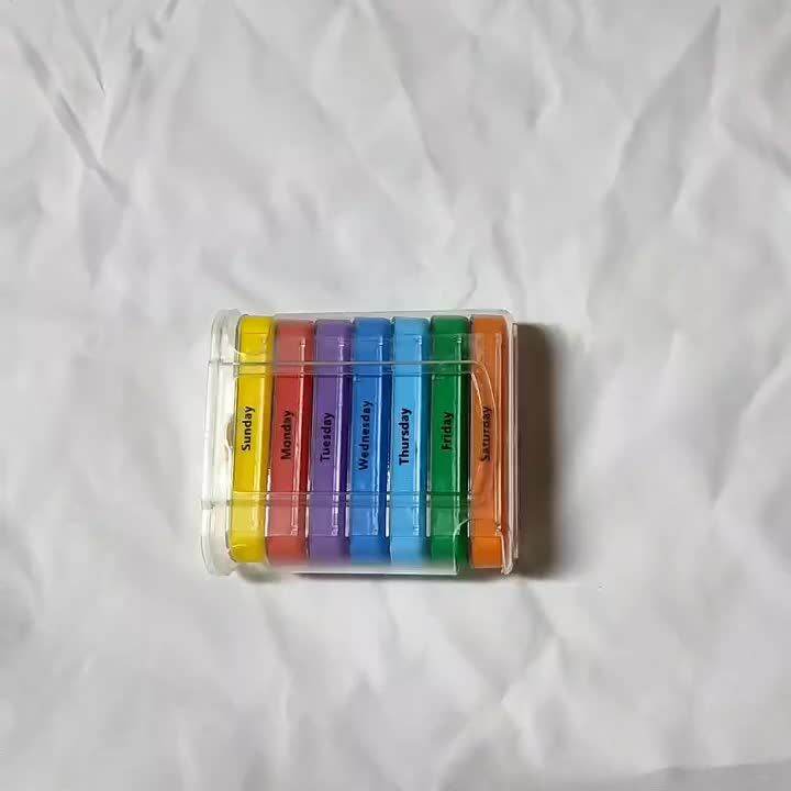 Pill Organizer Weekly Pill 4 Times a Day MoistureProof And Large