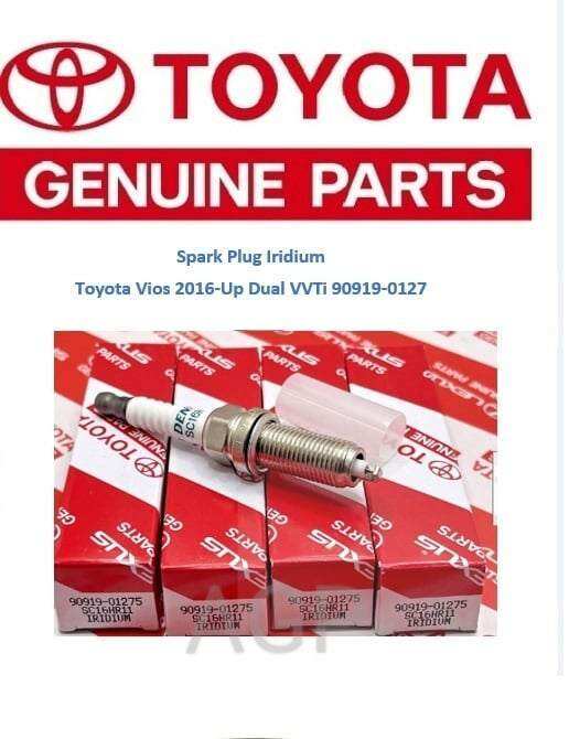 Spark Plug Iridium Toyota Vios 2016Up Dual VVTi 9091901275 (4pcs