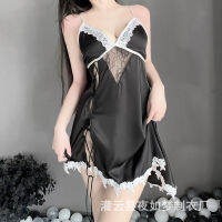 Rain Love Xin Brand Sexy Lace Temptation Backless Slimming Pajamas Split Slip Skirt Home Clothes Set 1490