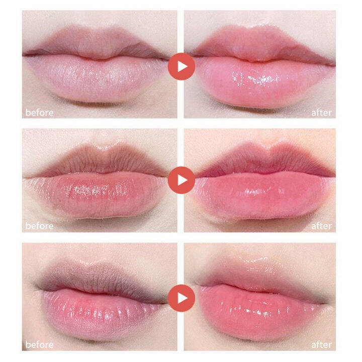 honey-lip-oil-บรรเทา-dry-moisturizing-lip-gloss-fades-lip-lines-water-light-lips-พร้อมแปรงแต่งหน้าเกาหลีน่ารัก