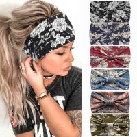 【YF】 Women Headwrap Cotton Stretch Headbands Elastic Hair Ribbons Turban Headwear Bandage Hairbands Bandana Sports Sweat Bands