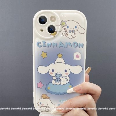เคสโทรศัพท์มือถือ แบบนิ่ม ลายการ์ตูนสุนัข สีขาว สําหรับ iPhone 14 13 12 X XR Xs 8 7 6 6s 2020