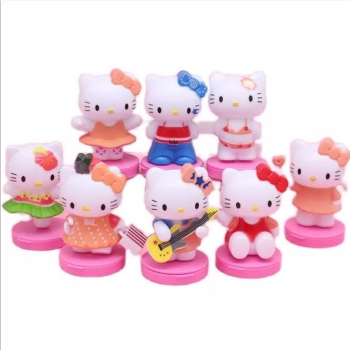 โมเดลตกแต่งเค้กคิตตี้-sanrio-โมเดลคิตตี้เมโลดี้-kitty-melody-โมเดลชินามอนโรล-cinamall