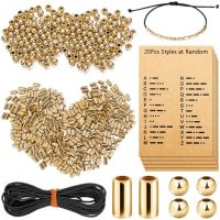 【YF】☋☜  Morse Code Jewelry Making Set Round Beads Tube Decoding Card Rope