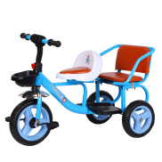 Xe đạp xích lô, xe đạp đôi 3 bánh 2 chỗ ngồi dành cho bé 2 - 6 tuổi