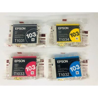 Epson 103 Bk 103 C M Y ของแท้แบบไม่มีกล่อง