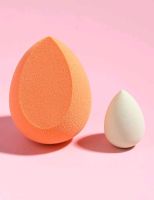 ฟองน้ำแต่งหน้าเซท 2 ชิ้น พัฟแต่งหน้า ฟองน้ำเกลี่ยรองพื้น 2pcs Makeup Sponge Set (ส่งจากไทย)