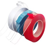 ❀♣₪ Transparent Double Sided Tape Nano Tape Waterproof Self Adhesive Bathroom Kitchen Wall Stickers Strong Reusable Waterproof Tapes