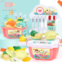 เด็ก Mini Kitchen เครื่องครัวหม้อ Pan Kids Pretend Cook เล่นของเล่นจำลองเครื่องครัวของเล่นเด็กของขวัญ