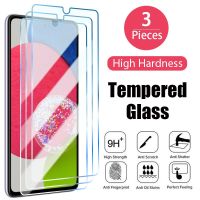 3PCS Screen Protector For Samsung S22 Plus S21 S20 FE 5G A73 A53 A33 A23 5G Tempered Glass For Samsung A13 A52S A32 A22 A12 5G