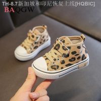 【hot】◙۩  Autum Shoes Leopard Children Canva Baby Toddler Little Kids Fashion Soft Sneakers