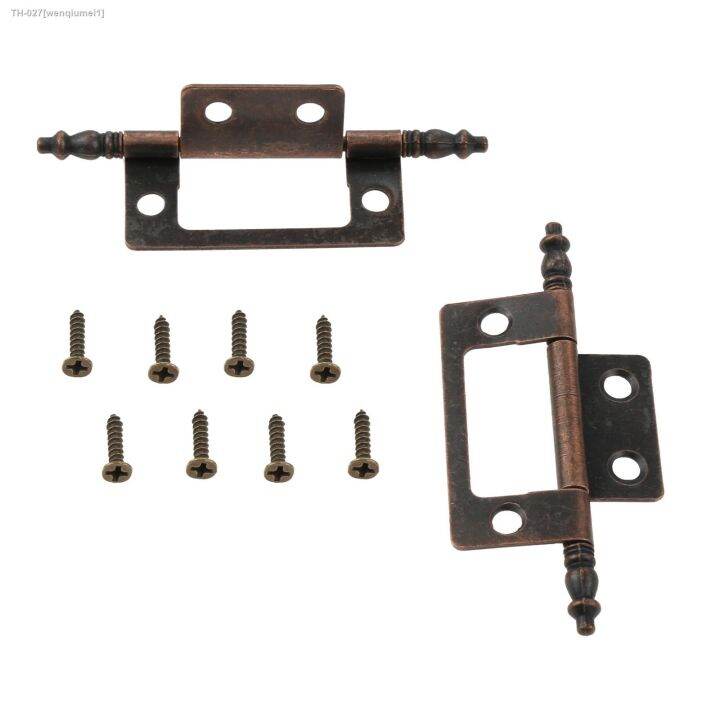 2pcs-6-holes-crown-head-hinges-antique-bronze-jewelry-wooden-gift-box-decorative-hinge-for-cabinet-furniture-fittings