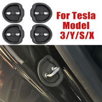 สำหรับ Tesla รุ่น Xy 3 S รถประตูล็อค Anti-Collision ยางประตูล็อคฝาครอบป้องกันสำหรับรถอุปกรณ์ตกแต่งภายใน