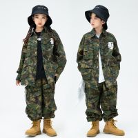 [COD] Hip-hop performance for boys and girls camouflage childrens hip-hop dance hiphop catwalk trendy