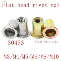 ❁ Rivet nut M3 M4 M5 M6 M8 M10 stainless steel or steel Flat Head blind insert nut Rivet Nut A1