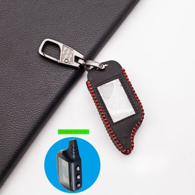 ☃ 2-Way LCD Remote For Starline B9/B91/B6/A61/A91/V7 Leather Key Case Cover for Russian Vehicle Security Car Alarm System Twage