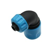 ABS 1/2 Hose Elbow Quick Connectors Gardening Irrigation Car Wash Pipe Fast Rapid Elbow Joint Adapters Quick Coupling 1Pc