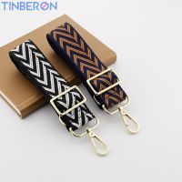 สายรัดกระเป๋าแบบปรับได้ TINBERON สายหนังที่จับ Obag สำหรับผู้หญิงที่ถอดออกได้ DIY รุ้ง Crossbody เครื่องประดับ Tali Bahu ผ้าใบ