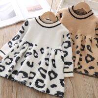 【Ladies shop】สาว BabyMink Fleece2021AutumnNew ปี39; S เครื่องแต่งกายเด็กพิมพ์ CuteDresses สำหรับสาวๆ