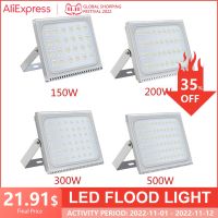 1PCS Ultrathin LED Flood Light 150W 200W 300W 500W IP65 110V/220V LED Spotlight Refletor Outdoor Lighting Wall Lamp Floodlight