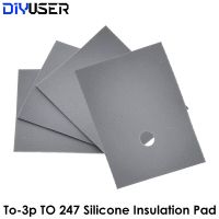 10pcs Large TO-3P TO-247 silicone sheet insulation pads silicone insulation film