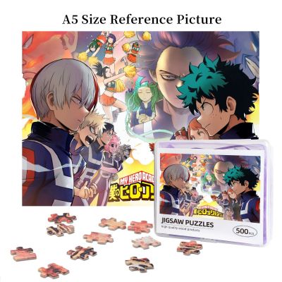 My Hero Academia (19) Wooden Jigsaw Puzzle 500 Pieces Educational Toy Painting Art Decor Decompression toys 500pcs