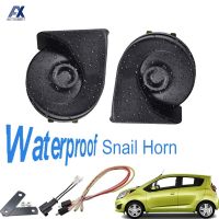 Snail type Horn For Chevrolet Spark M300 2009 2010 2011 2012 2013 2014 2015 Loud Waterproof 410/510Hz Dual Pitch Auto Horns