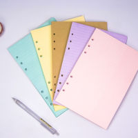 BEDDESHO อุปกรณ์การเรียนสีม่วง A6 A5รายเดือนสมุดวางแผนประจำวันหลวมใบไม้กระดาษแฟ้มภายในหน้ากระดาษสมุดโน้ตกระดาษเติม