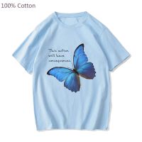 Life Is Strange Butterfly Printed Graphic Anime Tshirts Kawaii Comic Tshirt Menwomen Cute