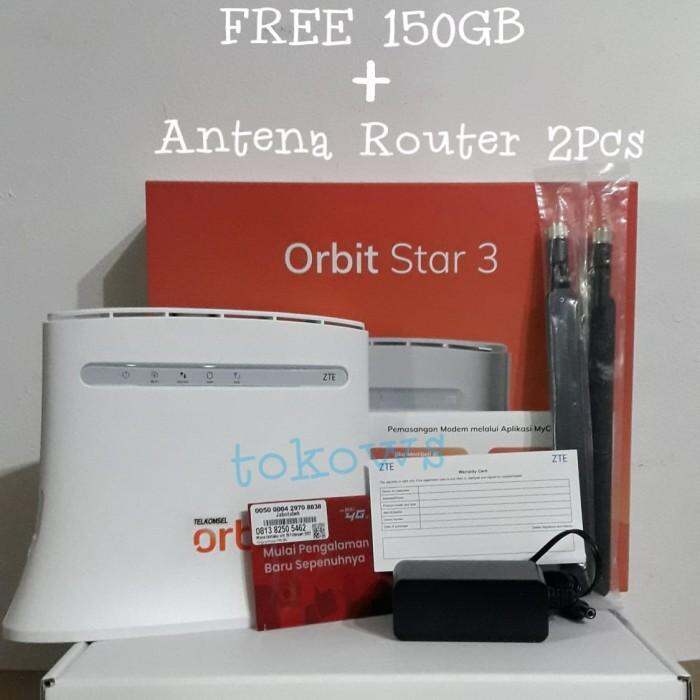 MODEM WIFI TELKOMSEL ORBIT STAR 3 ZTE MF283U FREE 150GB + ANTENA