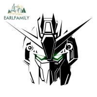 EARLFAMILY 13x9.8 ซม.GUNDAM รถสติกเกอร์หมวกนิรภัยรถจักรยานยนต์อุปกรณ์เสริมการ์ตูนครีมกันแดดกันน้ำ JDM Polyethylene