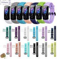 PHILLIPOHN สีสัน สร้อยข้อมือ กีฬา ซิลิโคน For Honor Band 5 4 สายนาฬิกา สายสำรอง