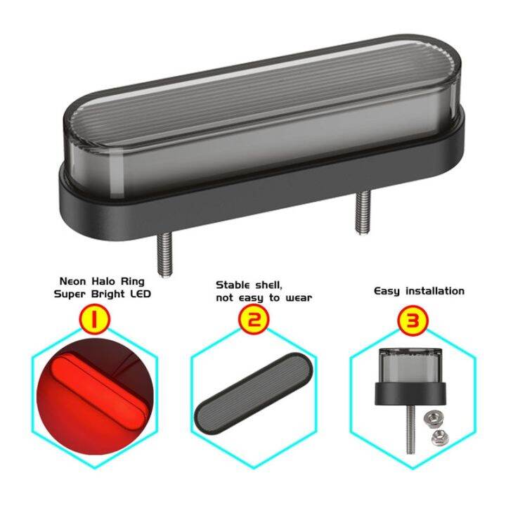 ไฟแดงหยุดเบรกท้ายรถมอเตอร์ไซค์สัญญาณไฟเลี้ยว-led-2ชิ้น34-led-ไฟกระพริบต่อเนื่องโคมไฟท้ายสำหรับ-atv-utv-12v-24v