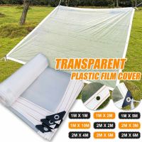 【LZ】∈▧  Filme plástico pe transparente à prova de chuva pano encerado jardim varanda estufa planta suculenta capa manter quente pano impermeável