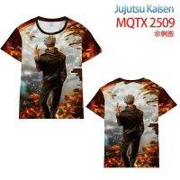 T SHIRT -  ฤดูร้อนใหม่ Jujutsu Kaisen อะนิเมะรูปแบบบุคลิกภาพ 3D เสื้อยืด HD พิมพ์เย็นด้านบนแฟชั่นแขนสั้น