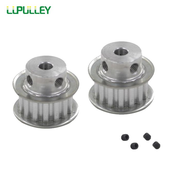 Lupulley แกน2ชิ้น Xl 15T ฟันพูลลีย์ไทม์มิ่ง4/5/6/6.35/7/8/10/12มม. สเต็ปเปอร์มอเตอร์รถเข็นสายพานกว้าง10มม. ล้อรอกเกียร์