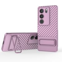 เคสโทรศัพท์ TPU ลายคลื่นพร้อมฟิล์มเลนส์ (สีดำ) สำหรับ Vivo S17