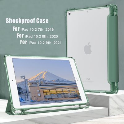 【DT】 hot  For ipad 10th 10.9 case Leather Tri-fold ebook Cover For iPad 10.2 8th 7th 9th iPad 9.7 5th GEN Stand Funda With Pencil holder