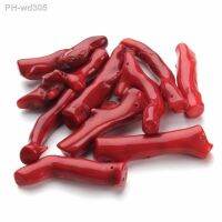 5pcs 2-4cm Irregular Natural Red Coral Loose Beads Tree Design Branch Coral Pendant Charms for DIY Necklaces Bracelets Wholesale