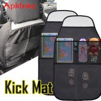 [Xiaofeitian Auto Supplies] ที่หุ้มเบาะรถยนต์ที่ป้องกันโคลน Kick Mat ออแกไนเซอร์ที่ใส่เครื่องดื่มกระเป๋าเก็บของ Kick Mats Seatback Kids Toddlers