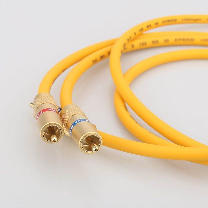 Pair A28 VDH Hybrid RCA Audio Interconnect Cable Hiend 2RCA Male to