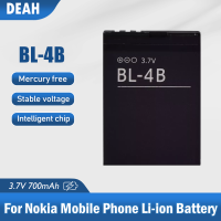 1ชิ้น BL-4B 3.7โวลต์700มิลลิแอมป์ชั่วโมง BL 4B BL4B แบบชาร์จไฟได้สำหรับ Nokia N76 N75 1209 2660 2505 2630 2760 3606 5000 6111 75000