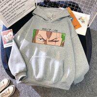 Roronoa Zoro Eyes เสื้อฮู้ดพิมพ์ลายใหม่สำหรับทุกเพศหนึ่งชิ้นอะนิเมะมีฮู้ดเสื้อผ้าแนวสตรีทฮาราจูกุเสื้อลำลองผู้ชายสุดเท่