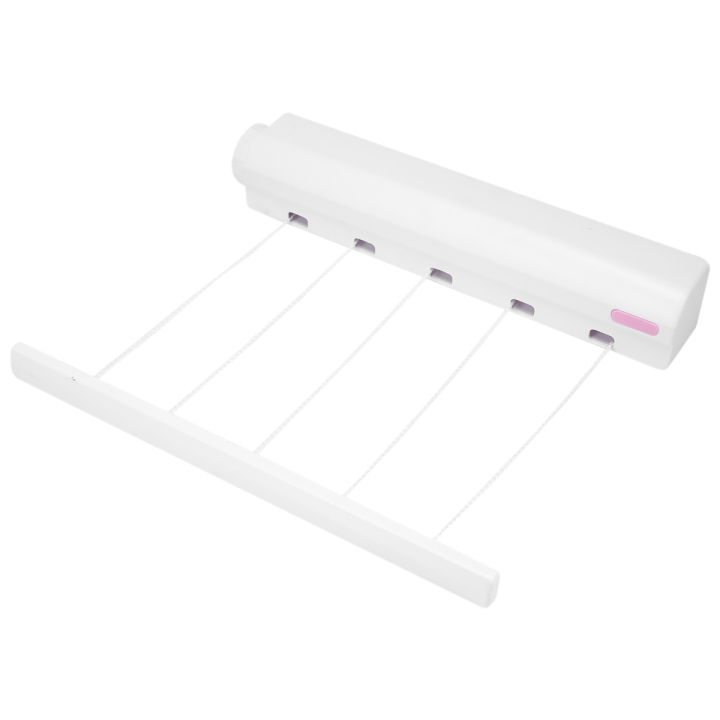 Retractable Clothesline Telescopic Indoor Outdoor Wall Mounted Clothes