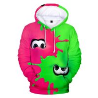 Sudadera con estampado 3D de Splatoon para hombres, mujeres, niños y niñas, de manga larga, moda Harajuku