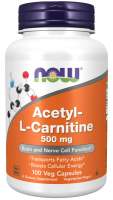 Now Acetyl-L-Carnitine 500mg 100Cap - อะเซทิล-แอล-คาร์นิทีนแคปซูลผัก 100 แคปซูล