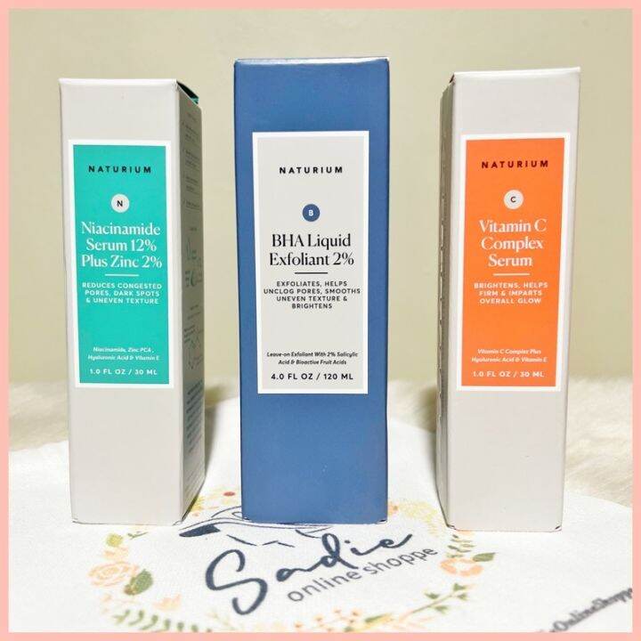 Naturium Niacinamide BHA Vitamin C Retinoid Lazada PH