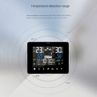 Alarm Clock Digital Time Sunrise/Sunset Electronic Weather Forecast Wireless Sensor Wall Table Home